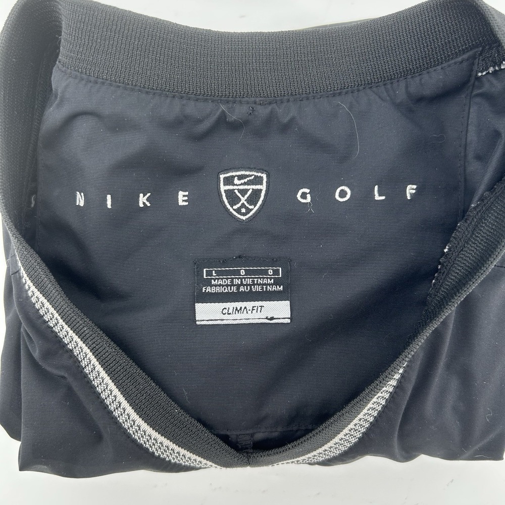 Nike Golf Clima-FIT Windbreaker Mens L Black V Neck‎ ASU Pullover Athletic - Picture 2 of 9